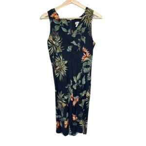 Vintage Iolani Dress Black & Floral